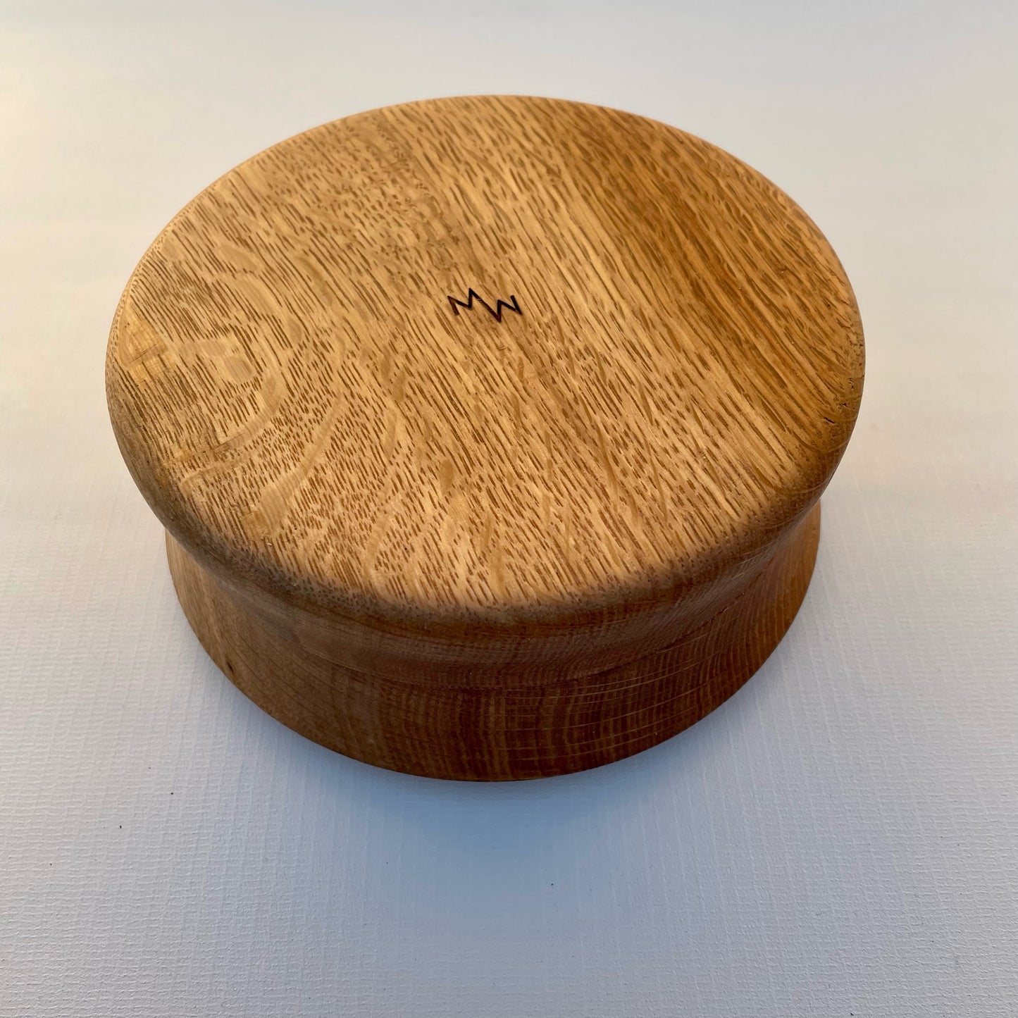 Handmade White Oak Box with Hidden Tensor Ring