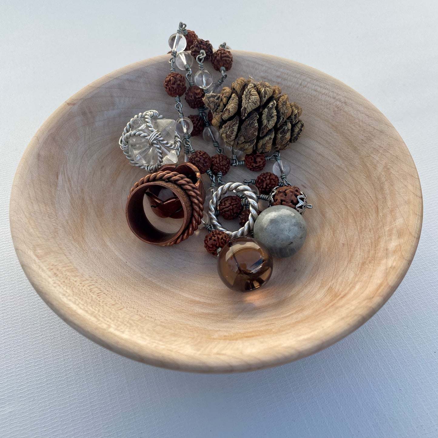 Maple Hardwood Tensor Ring Communion Bowl (#5)