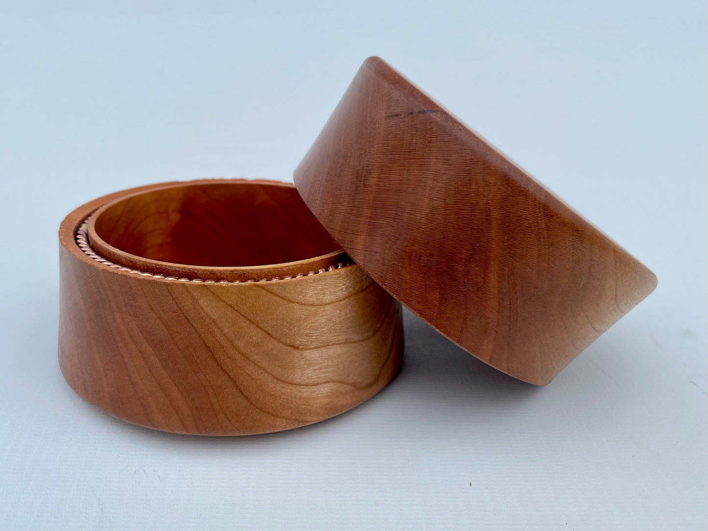 Handmade Cherry Box with Hidden Tensor Ring