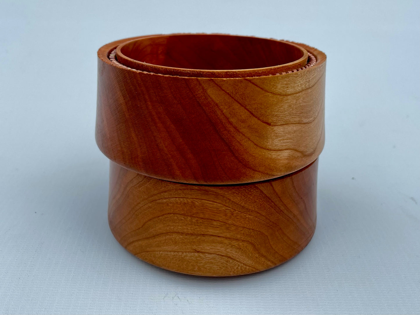 Handmade Cherry Box with Hidden Tensor Ring