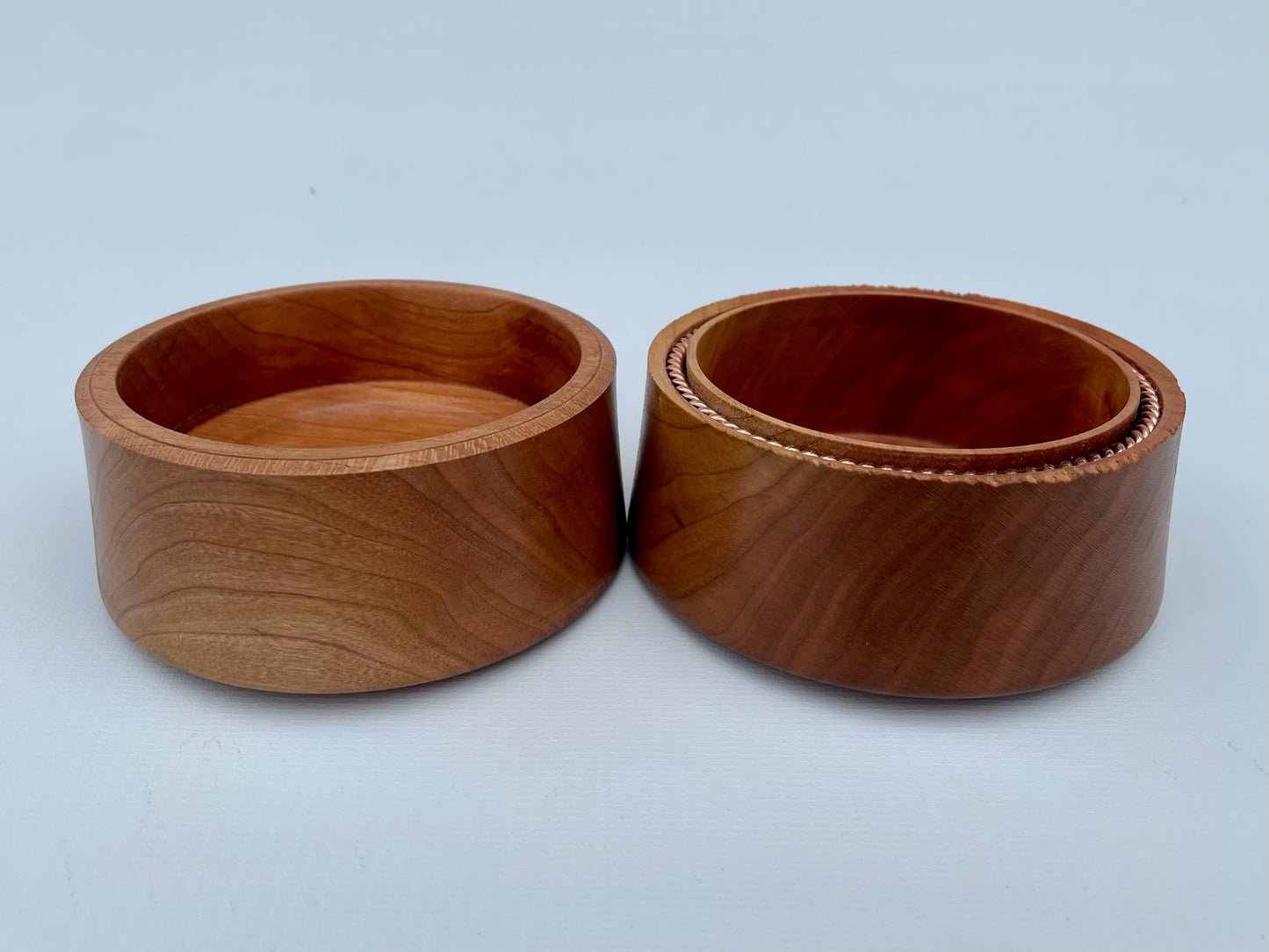 Handmade Cherry Box with Hidden Tensor Ring