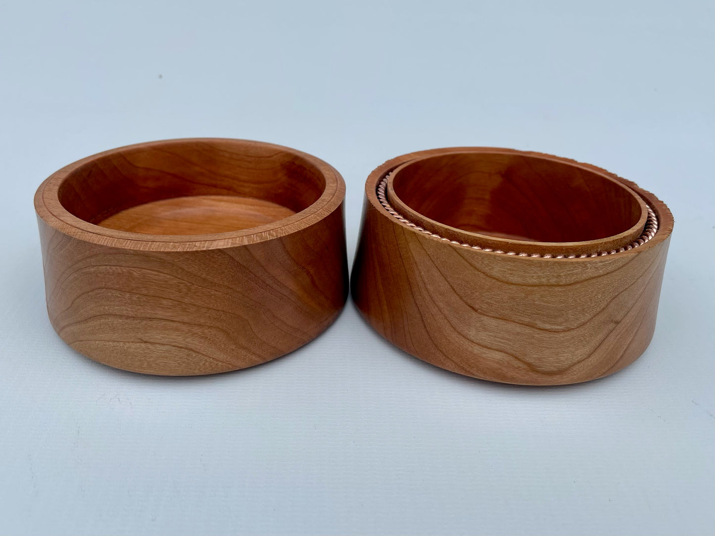 Handmade Cherry Box with Hidden Tensor Ring
