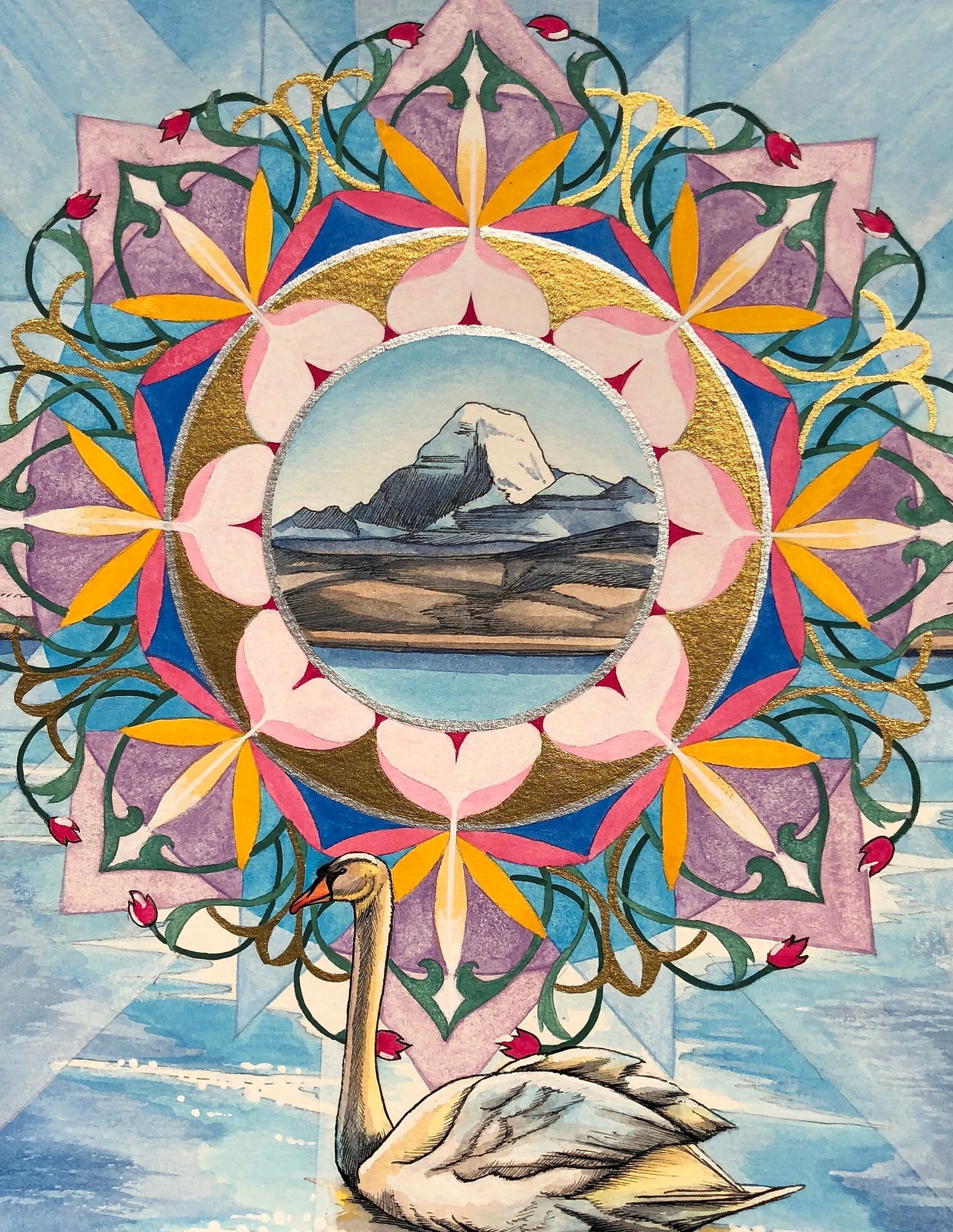 Hamsah So'ham | Mantra Oracle Art Print