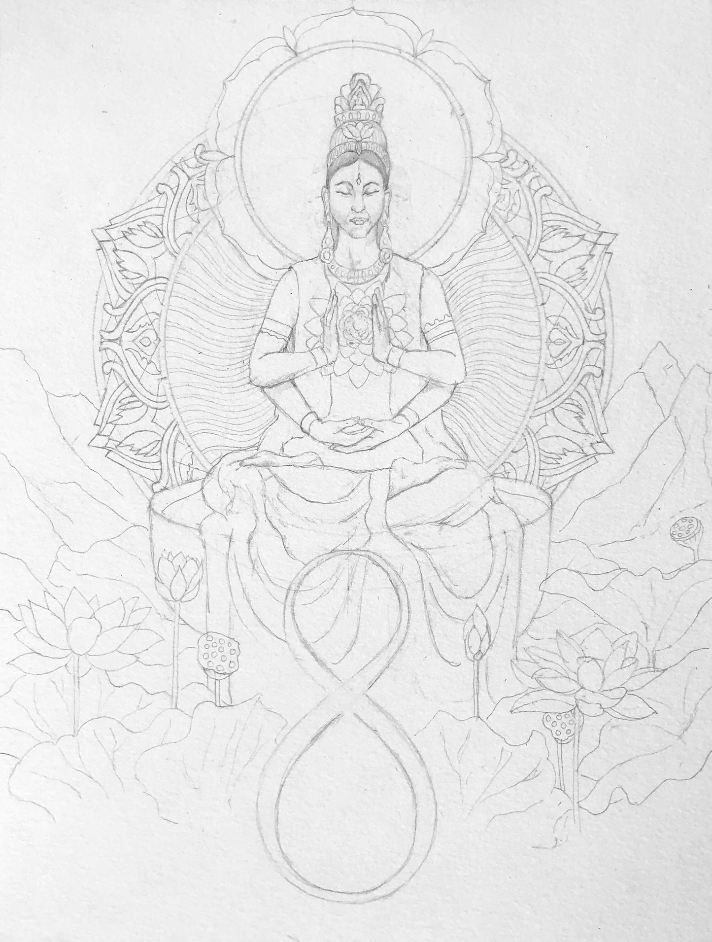 Om Mani Padme Hum | Mantra Oracle Art Print