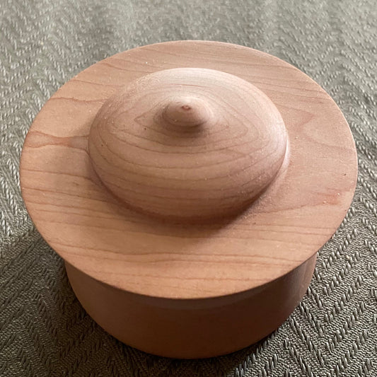 Handmade Maple Box with Hidden Tensor Ring