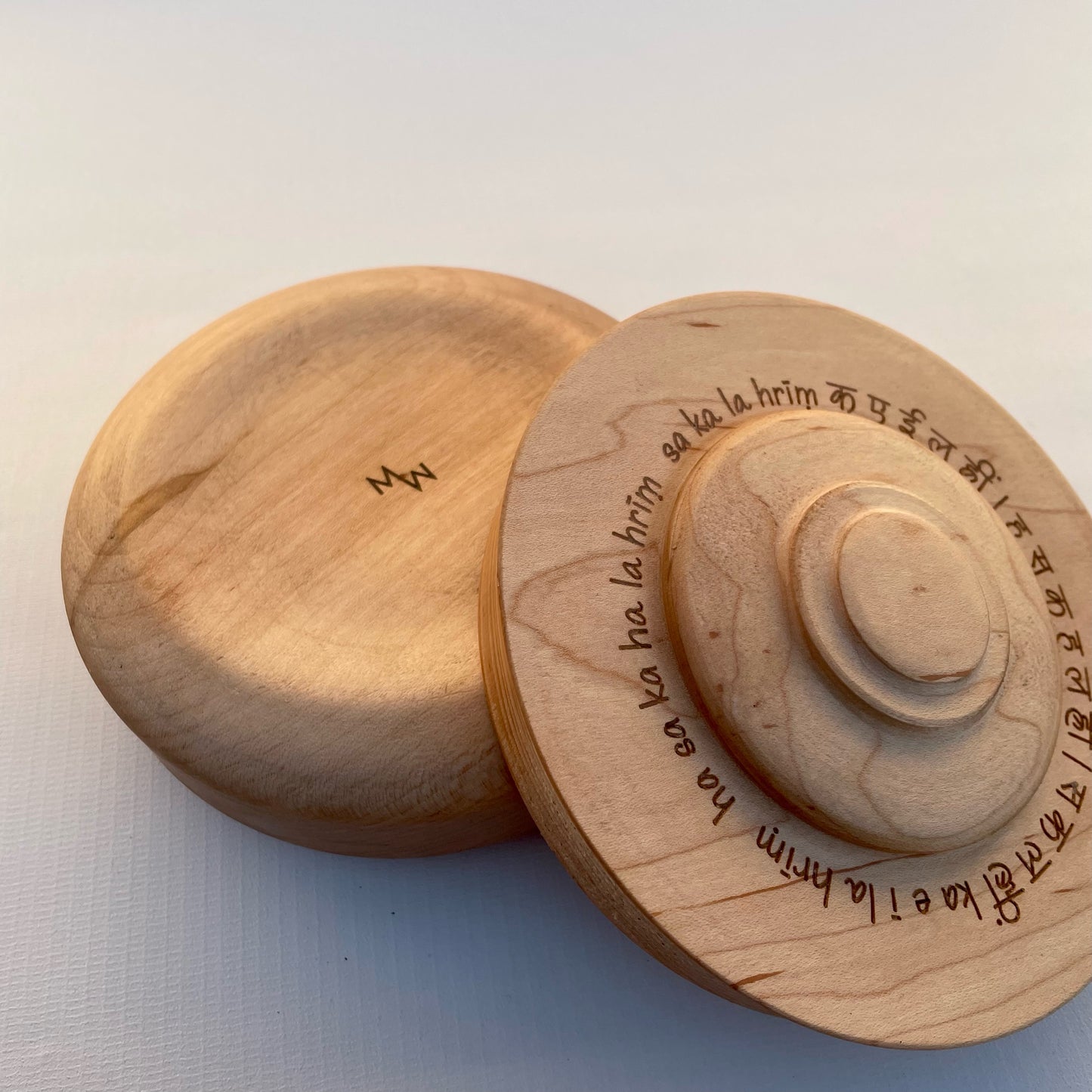 Handmade Maple Box with Hidden Tensor Ring