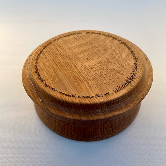 Handmade White Oak Box with Hidden Tensor Ring