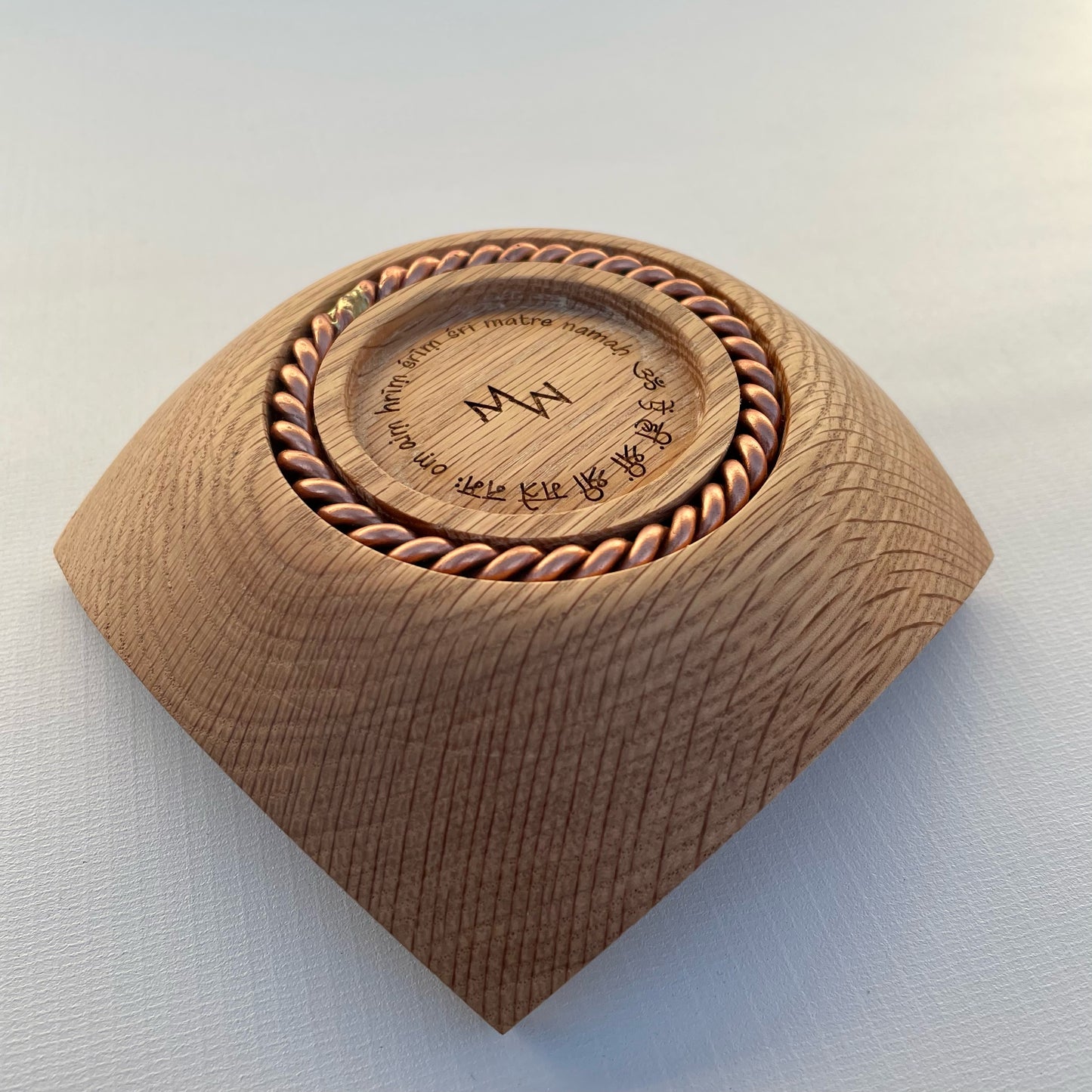 Red Oak Square Communion Bowl (#1)