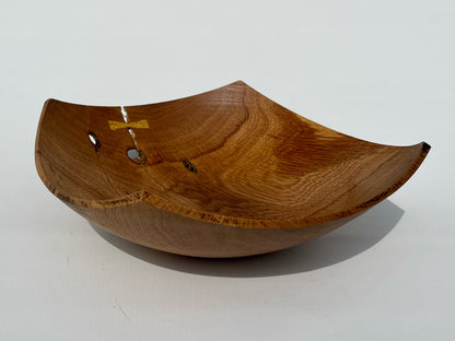 Large White Oak Square Communion Bowl (#9)