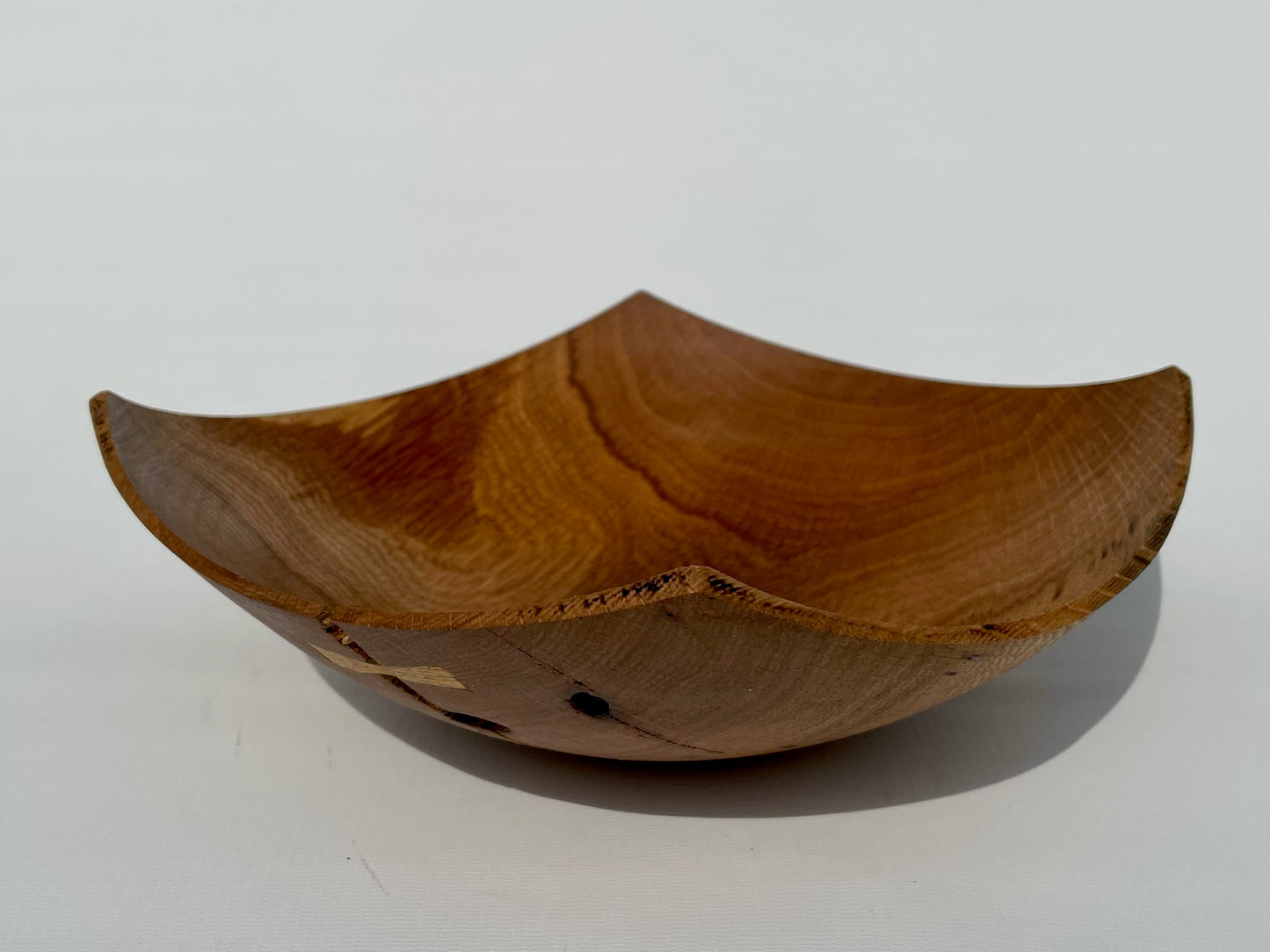 Large White Oak Square Communion Bowl (#9)