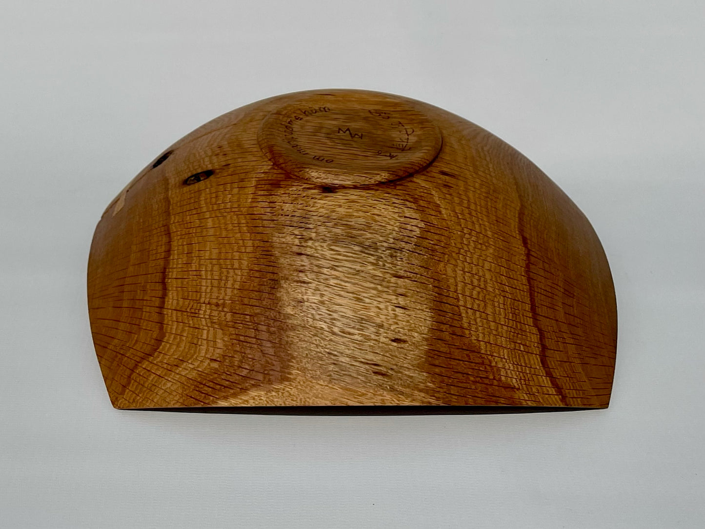 Large White Oak Square Communion Bowl (#9)