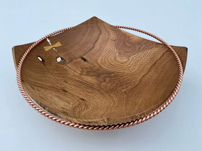 Large White Oak Square Communion Bowl (#9)