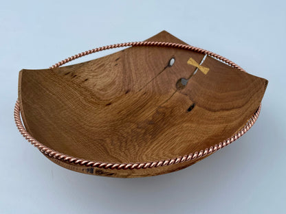 Large White Oak Square Communion Bowl (#9)