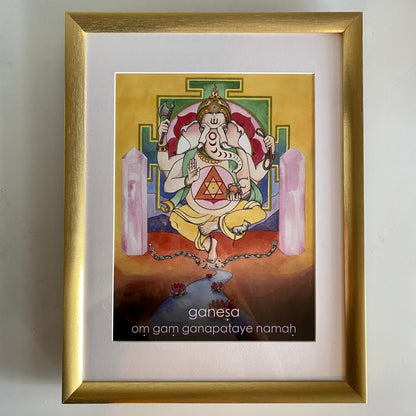 Gaṇeśa | Mantra Oracle Art Print