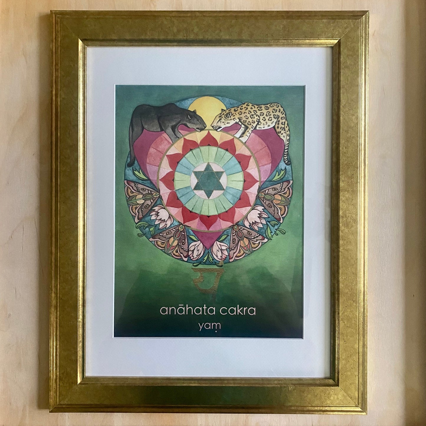 Anāhata Cakra (Heart) | Mantra Oracle Art Print