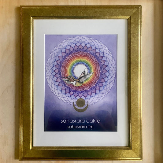 Sahasrāra Cakra (Crown) | Mantra Oracle Art Print