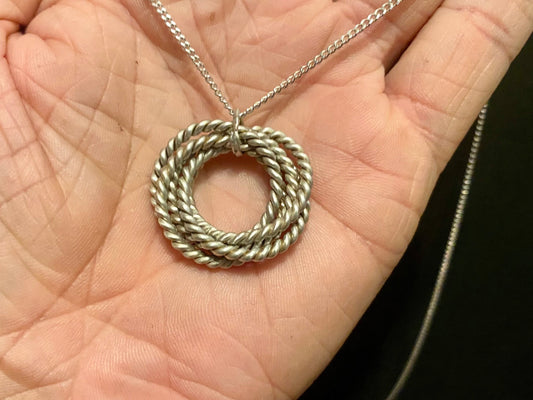 Love Knot Torus Pendant — Vortex Tensor Rings