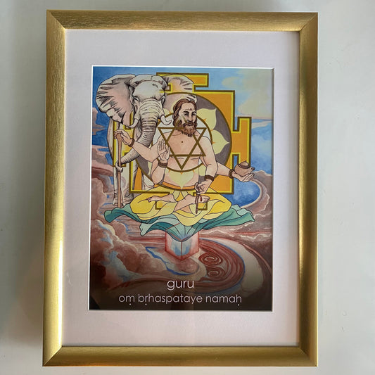 Guru/Brihaspati (Jupiter) | Mantra Oracle Art Print