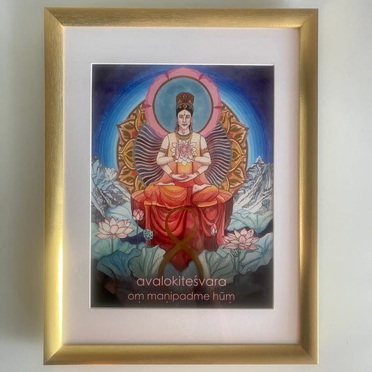 Om Mani Padme Hum | Mantra Oracle Art Print